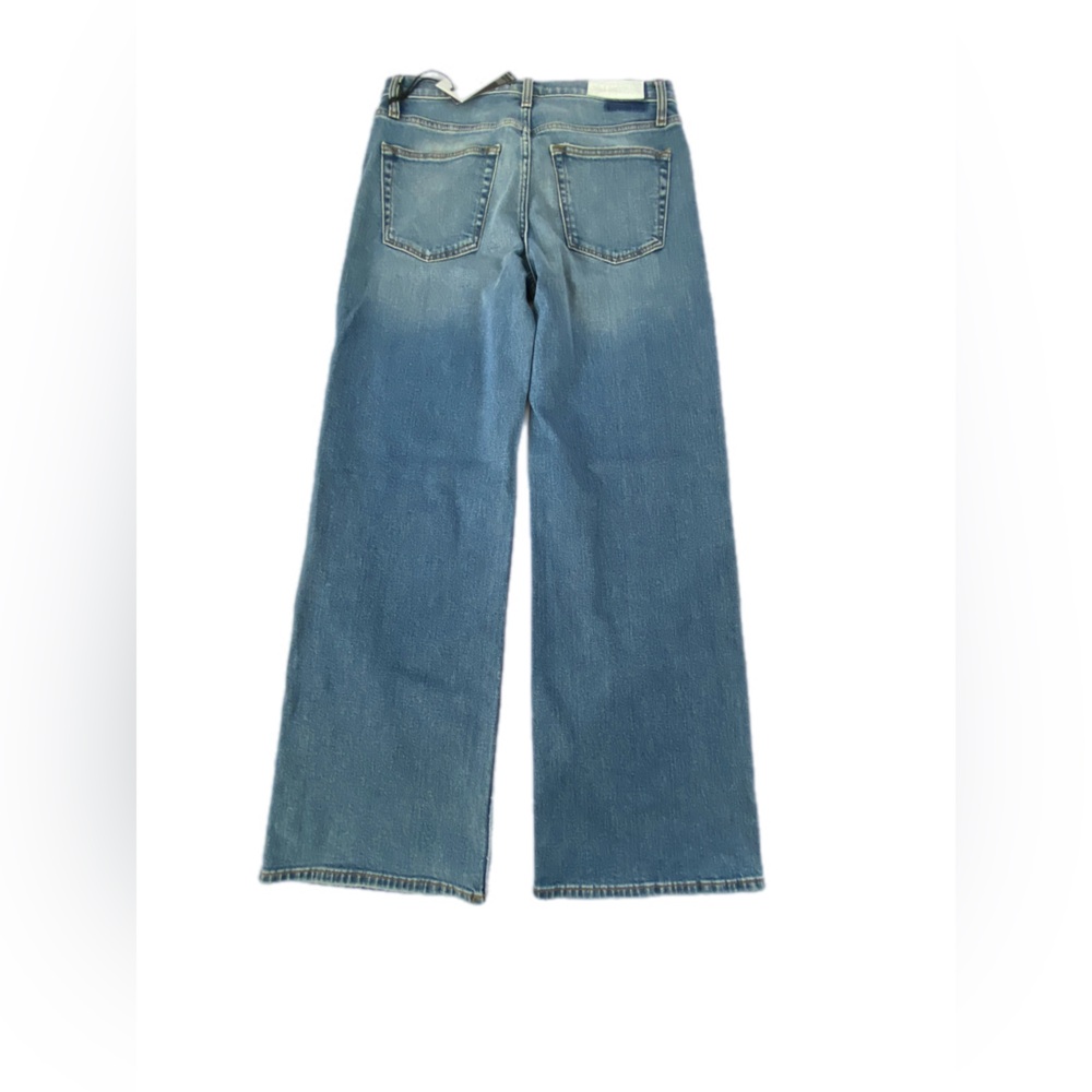 Re/done 70s mid Rise Stove Pipe  wide leg jeans size 28 - Picture 10 of 12